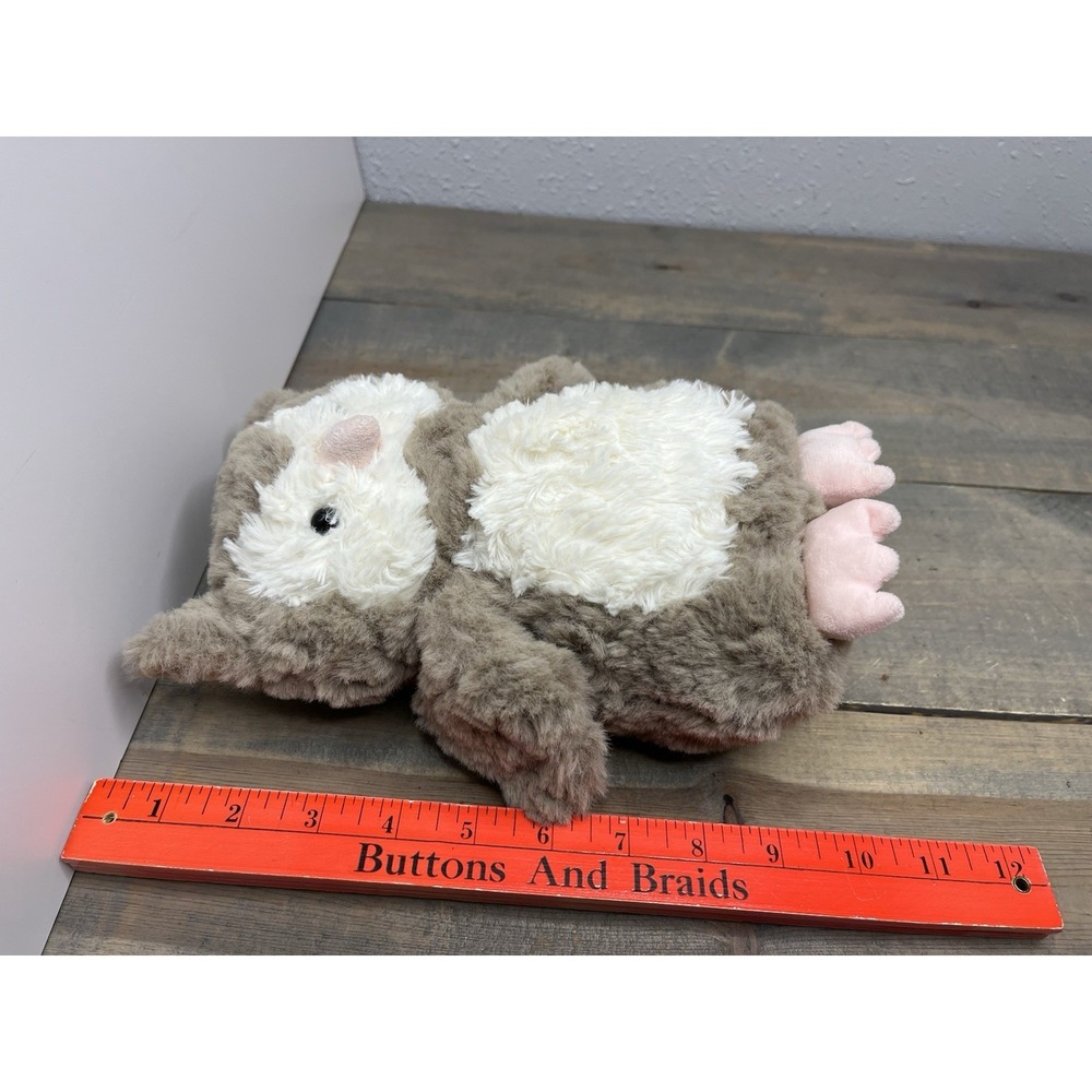 Apricot Lamb Plush Flower OWL Cuddly Soft Lovey 10" Cute - Picture 2 of 3